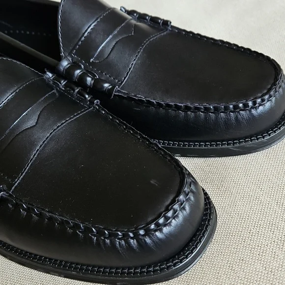 G.H BASS Larson Weejuns Penny Loafers In Black, Men's 10.5 - Picture 10 of 13